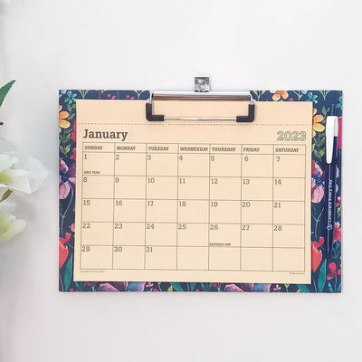 Gifts of Love Magnetic Fridge Calendar & Wall Mountable Clipboard with Pen