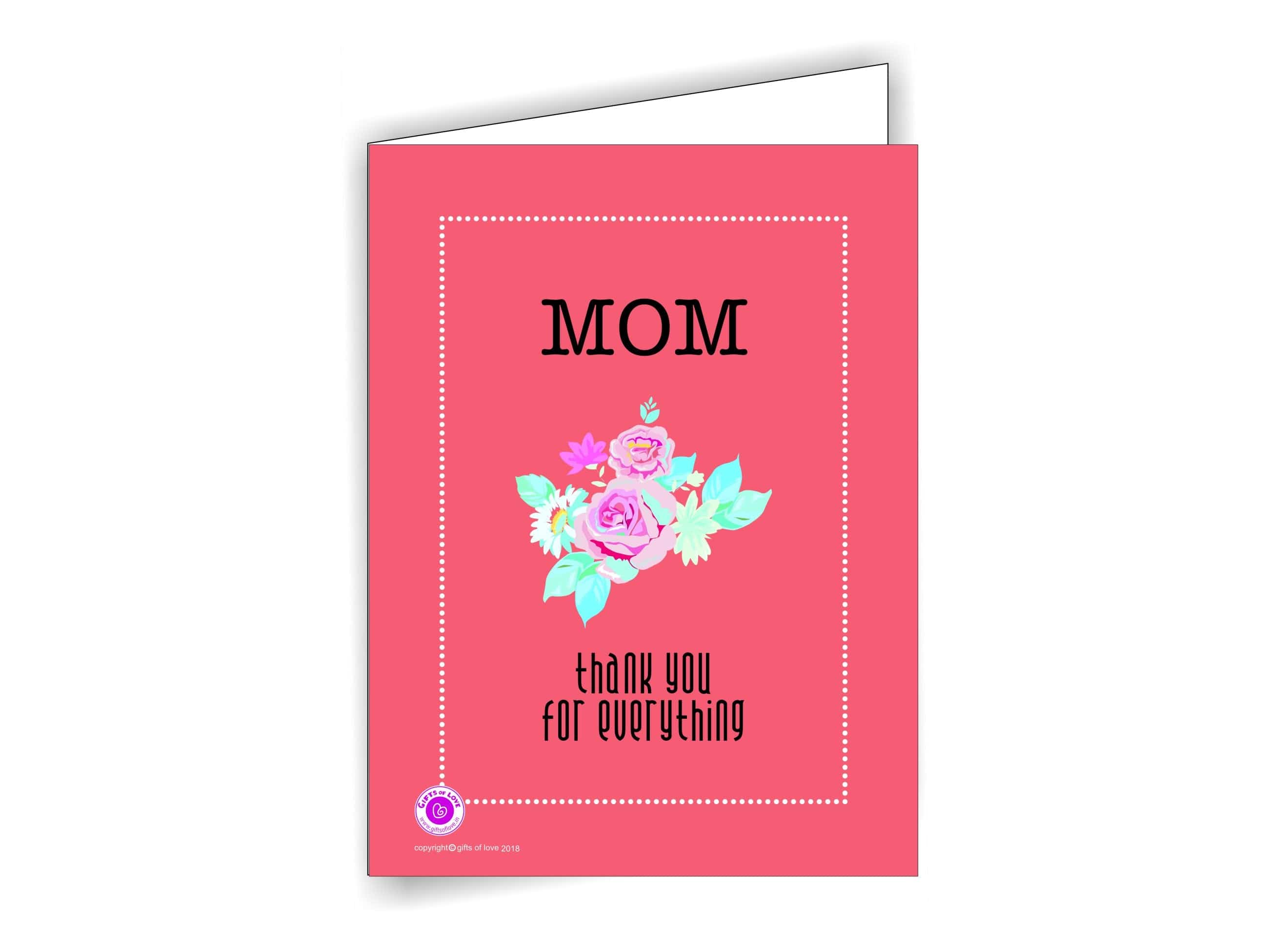 Mom greeting hot sale card