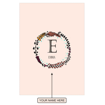 Gifts of Love Notebook Personalised Initial E Laila