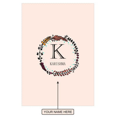 Gifts of Love Notebook Personalised Initial K Laila