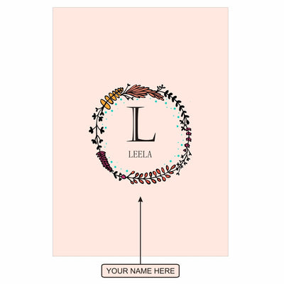 Gifts of Love Notebook Personalised Initial L Laila