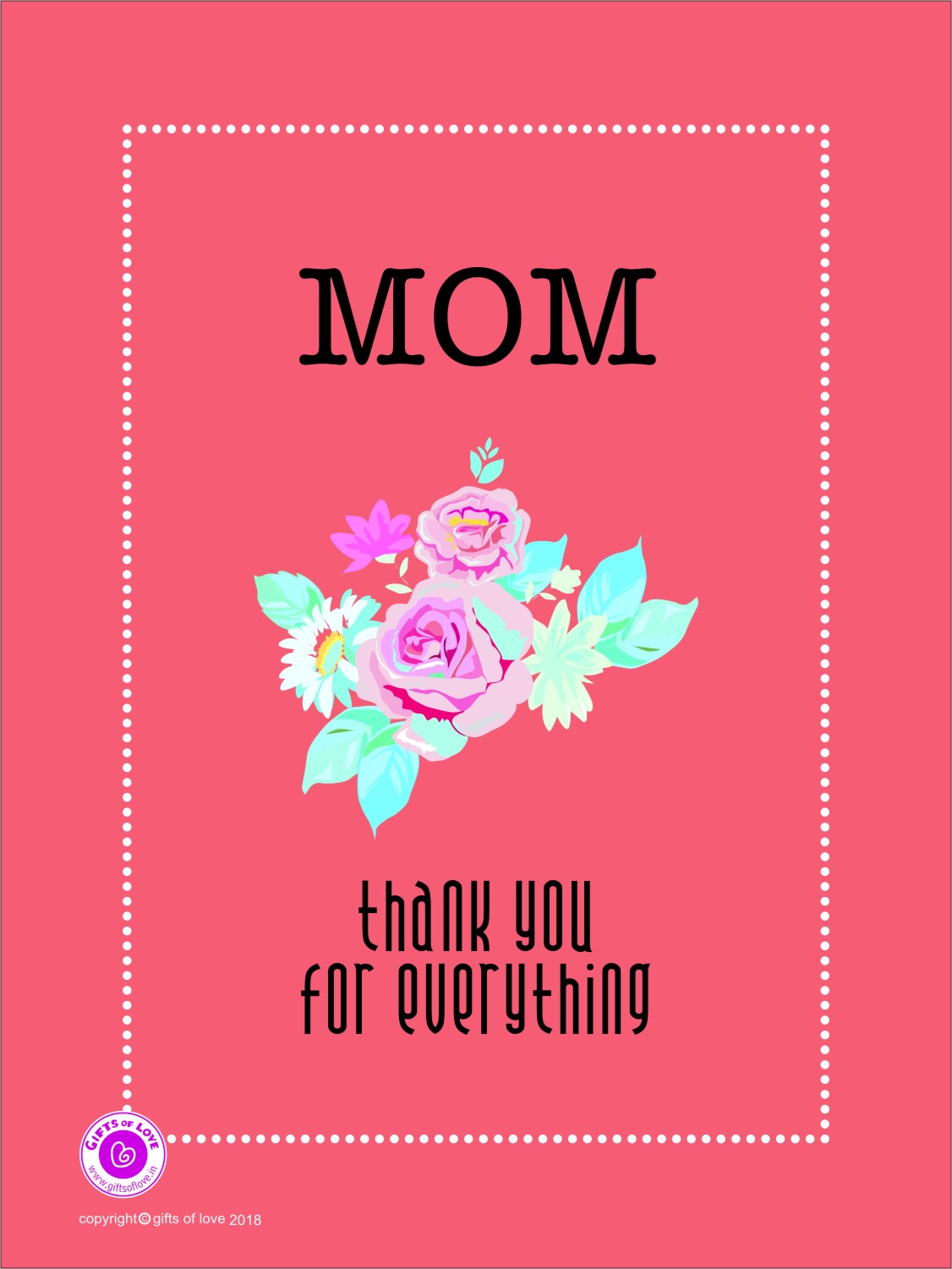 Printable Greeting Card MOM