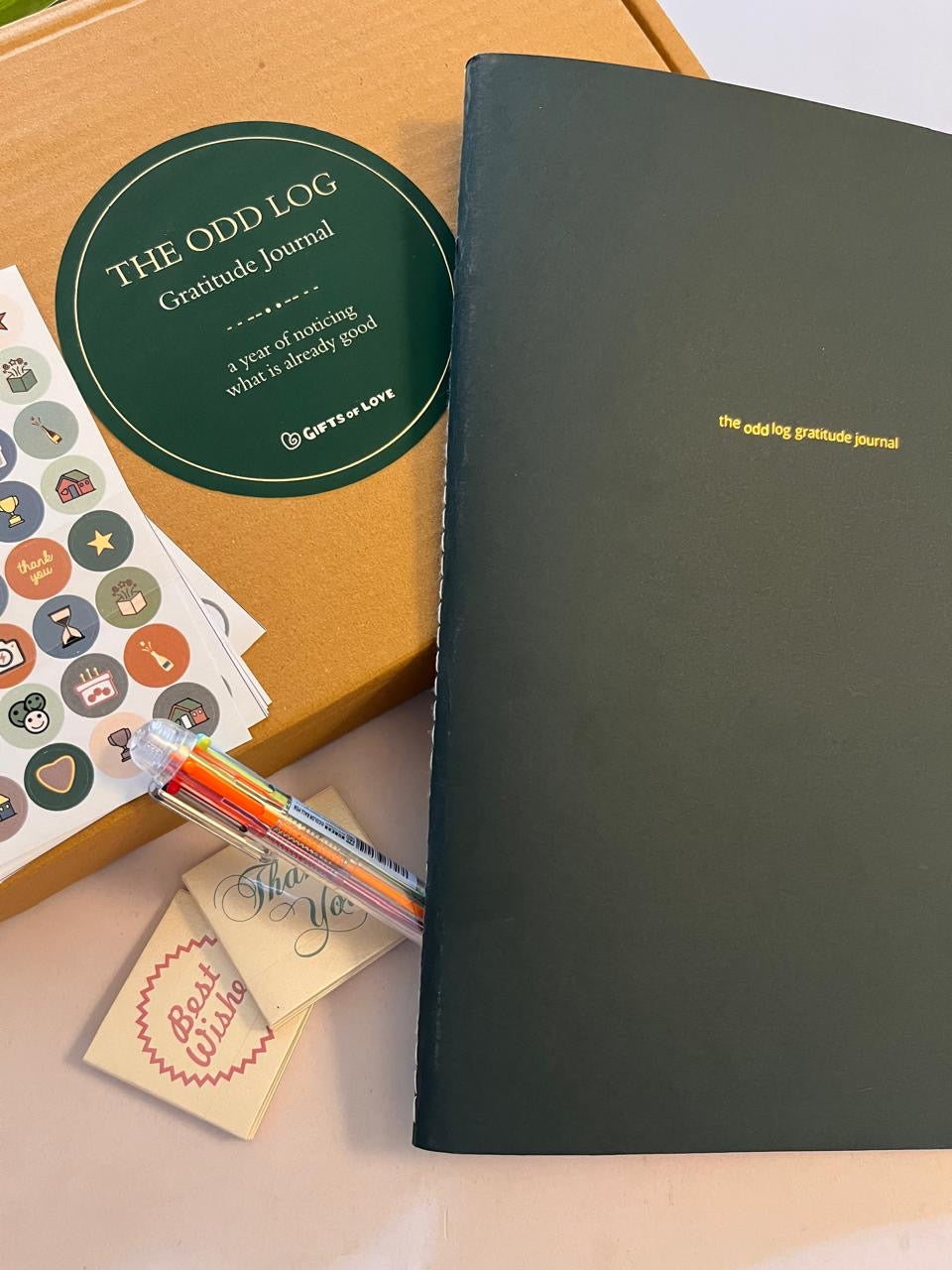 The ODD Log Gratitude Journal Gift Set