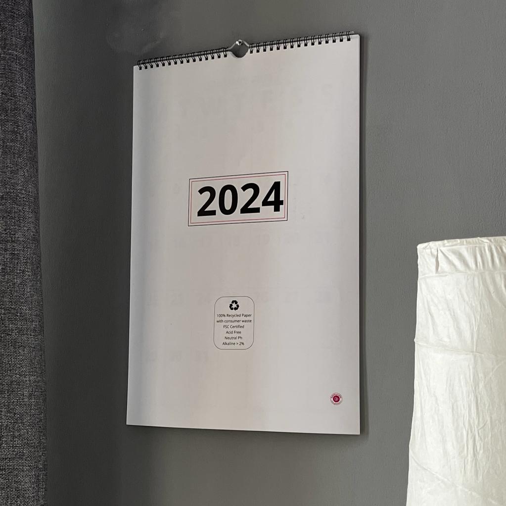 Gifts of Love | 2024 Bold Wall Calendar Planner | 100% Recycled Paper | Sustainable Gifting