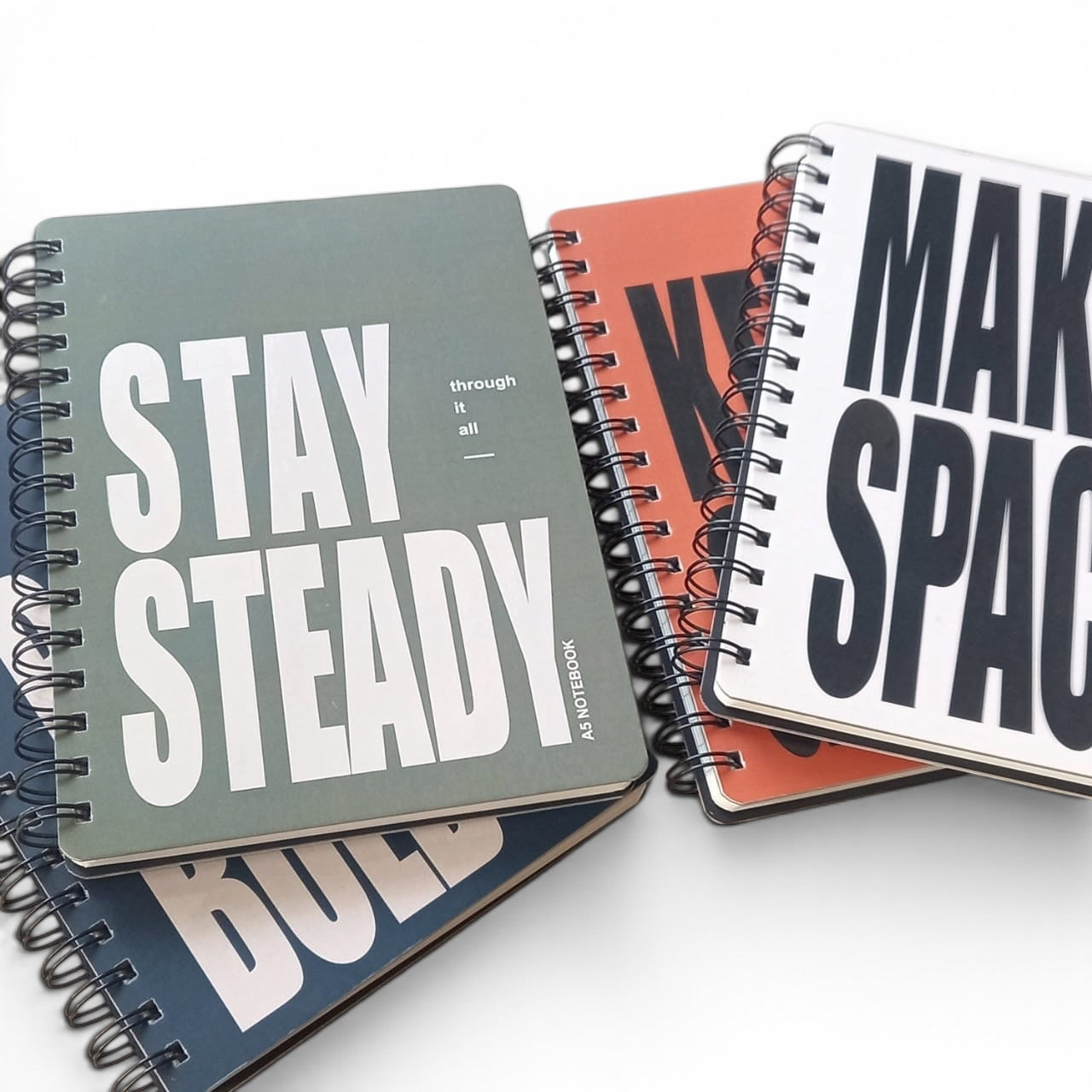 A5 Notebook with wiro binding and ruled pages
