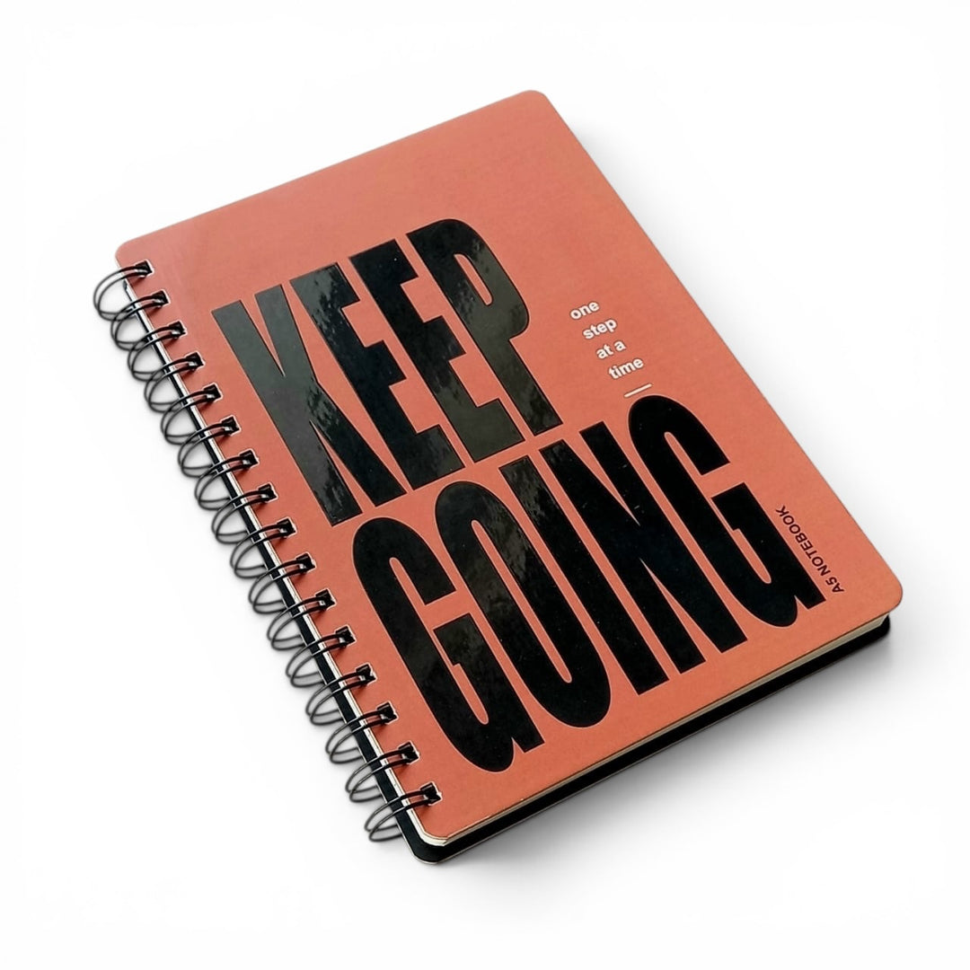 A5 Notebook with wiro binding and ruled pages keep steady