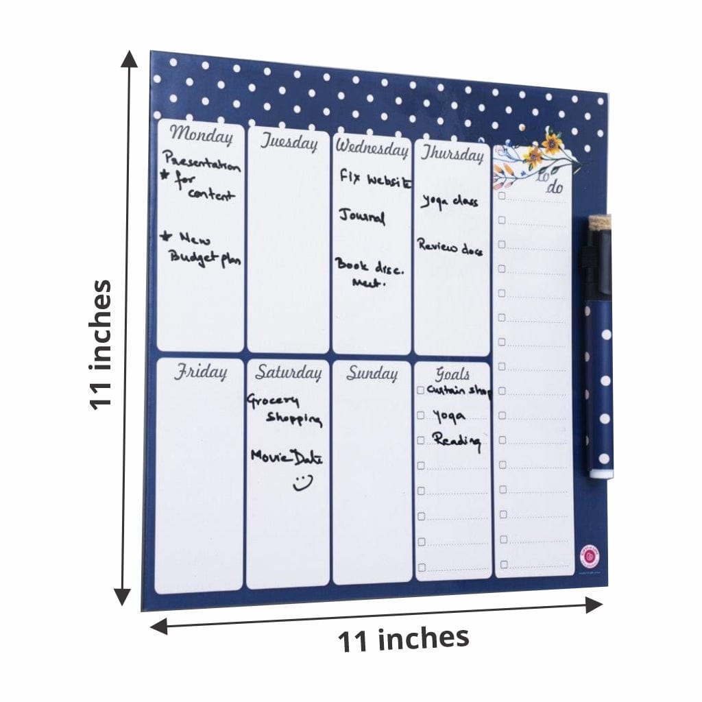 Azalea Magnetic Rewritable Week Planner