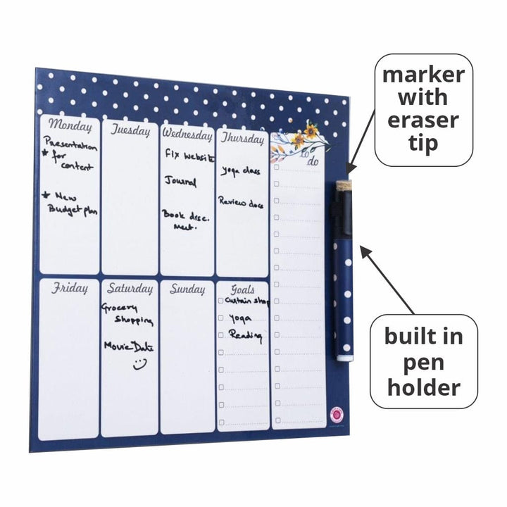 Azalea Magnetic Rewritable Week Planner