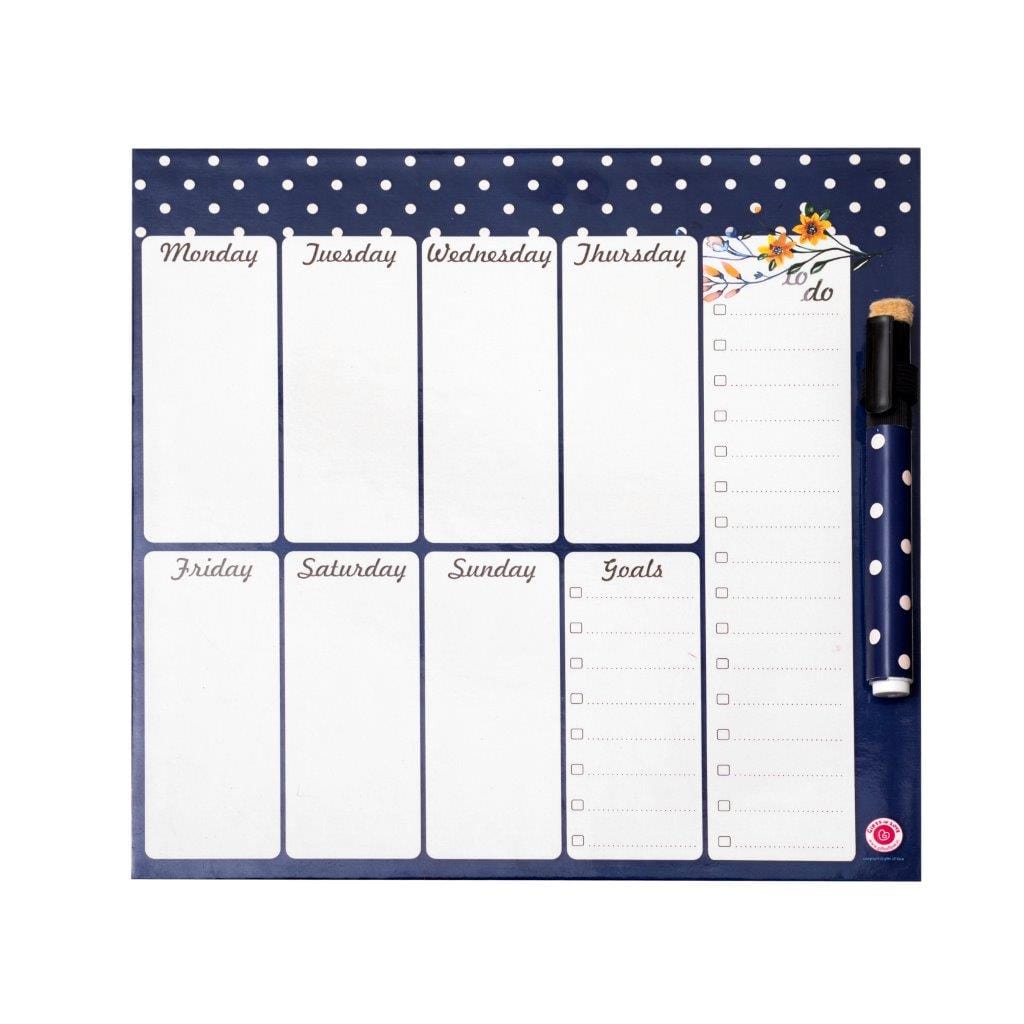 Gifts of Love Azalea Magnetic Rewritable Week Planner with pen