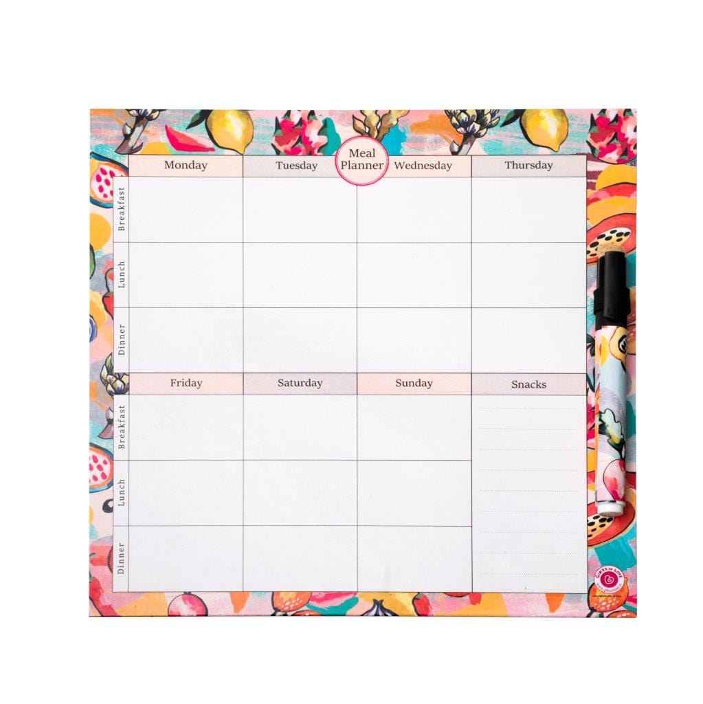 Gifts of Love Fresca Magnetic Rewritable Weekly Meal Planner