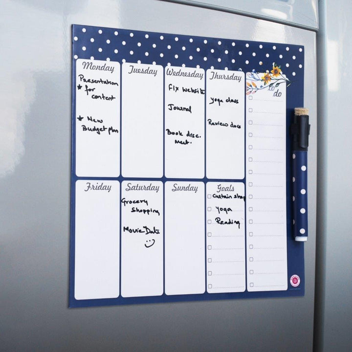 Gifts of Love Azalea Magnetic Rewritable Week Planner with pen