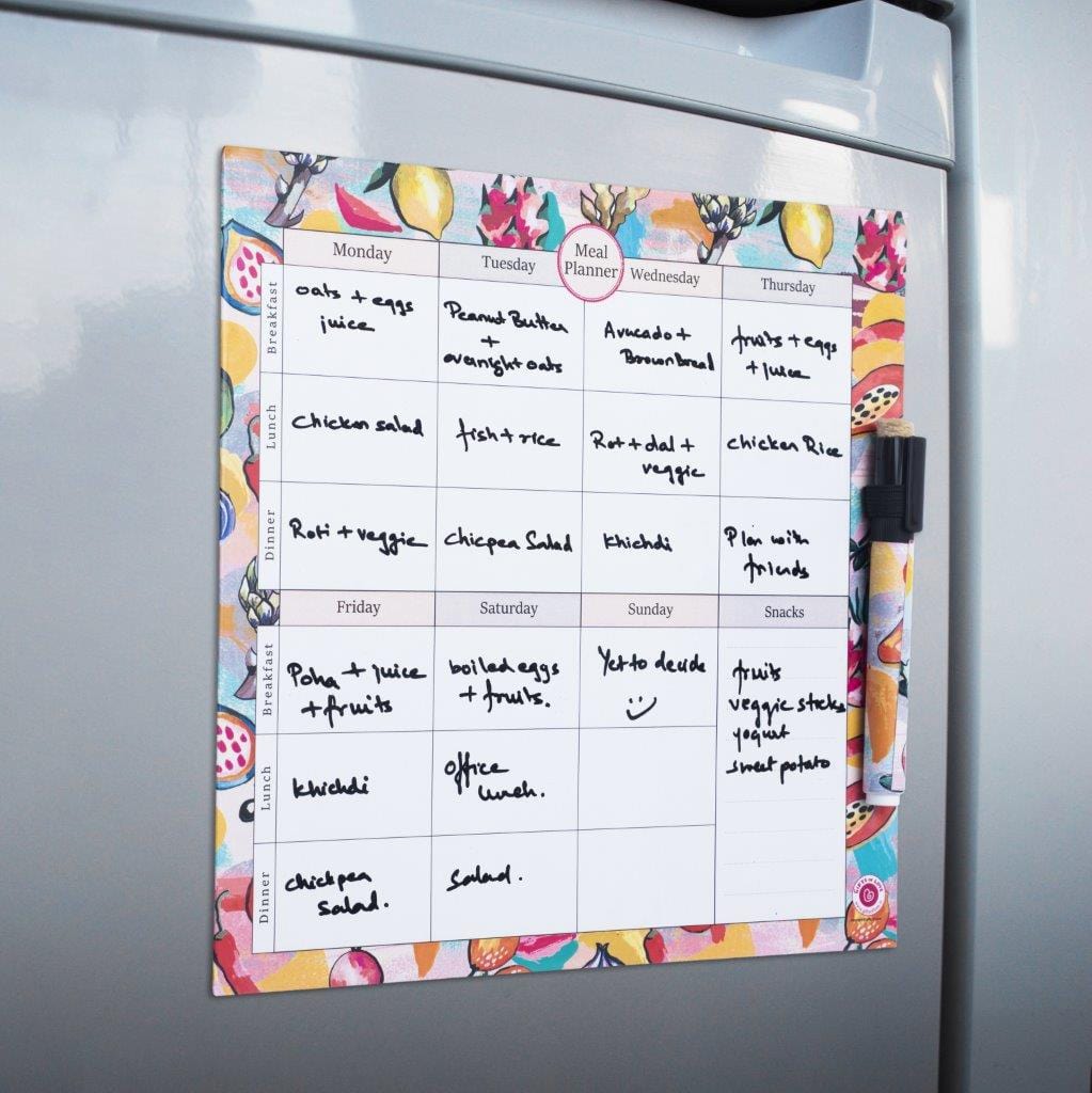 Gifts of Love Fresca Magnetic Rewritable Weekly Meal Planner