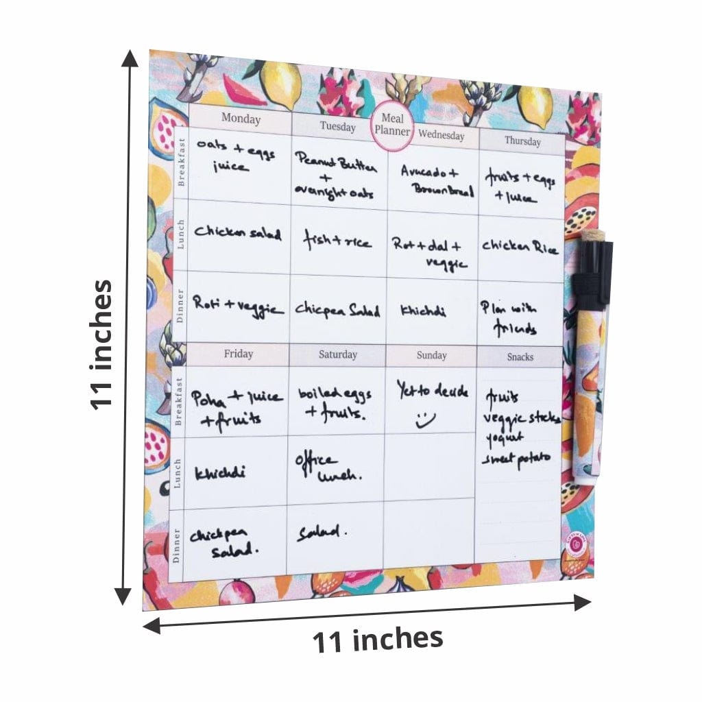 Fresca Magnetic Rewritable Weekly Meal Planner