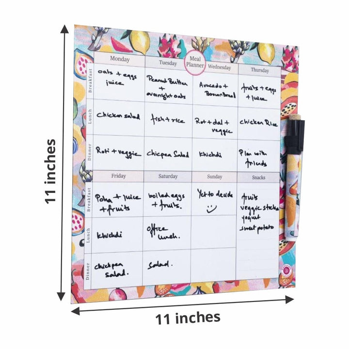 Fresca Magnetic Rewritable Weekly Meal Planner