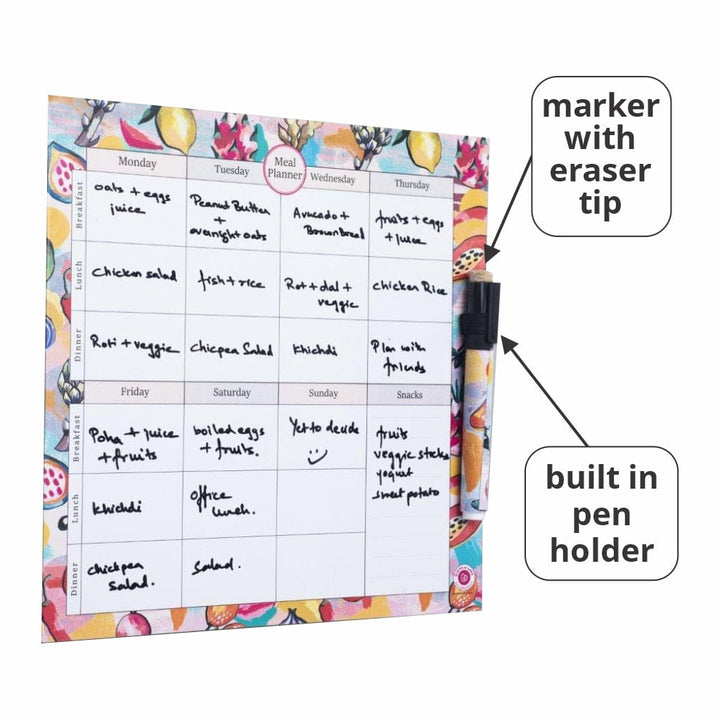 Fresca Magnetic Rewritable Weekly Meal Planner