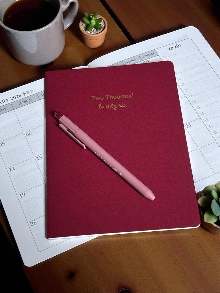Gifts of Love 2026 Dated Month Planner Red