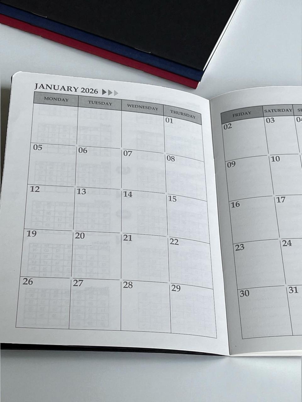 Gifts of Love 2026 Dated Month Planner calendar month page