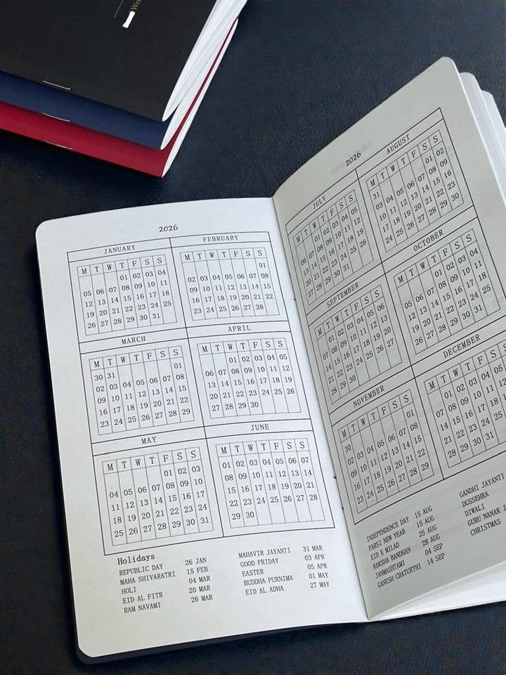 2026 Dated Week Planner with Pen