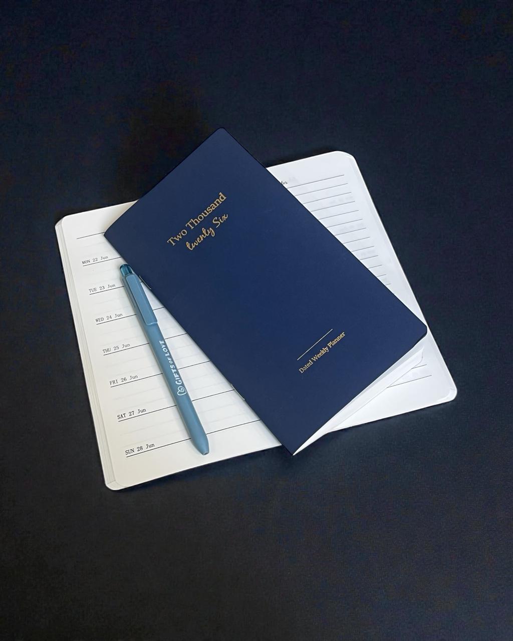 2026 Dated Week Planner with Pen