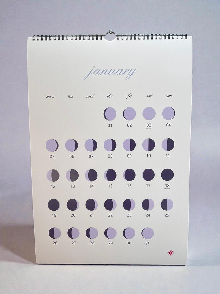 2026 Moon Phase Wall Calendar