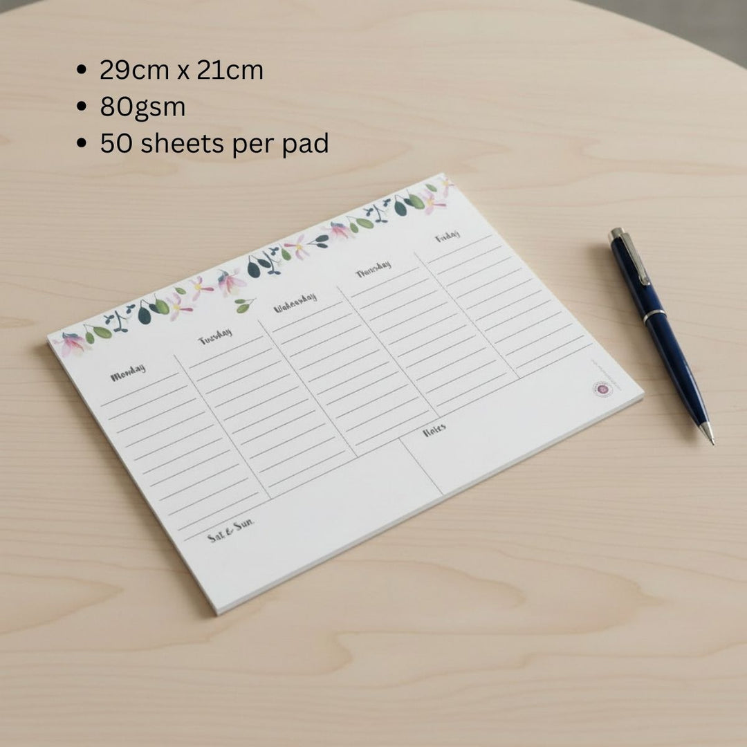 Gifts of Love Abbey Weekly Planner Notepad 6