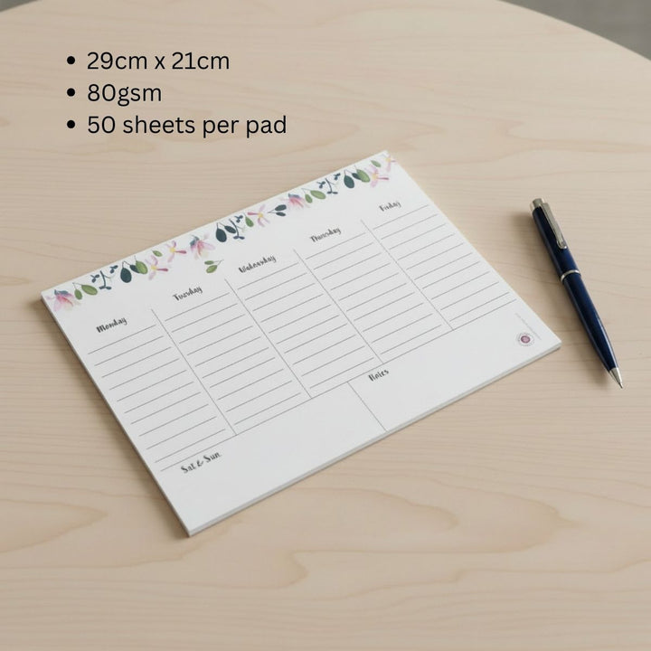 Gifts of Love Abbey Weekly Planner Notepad 6