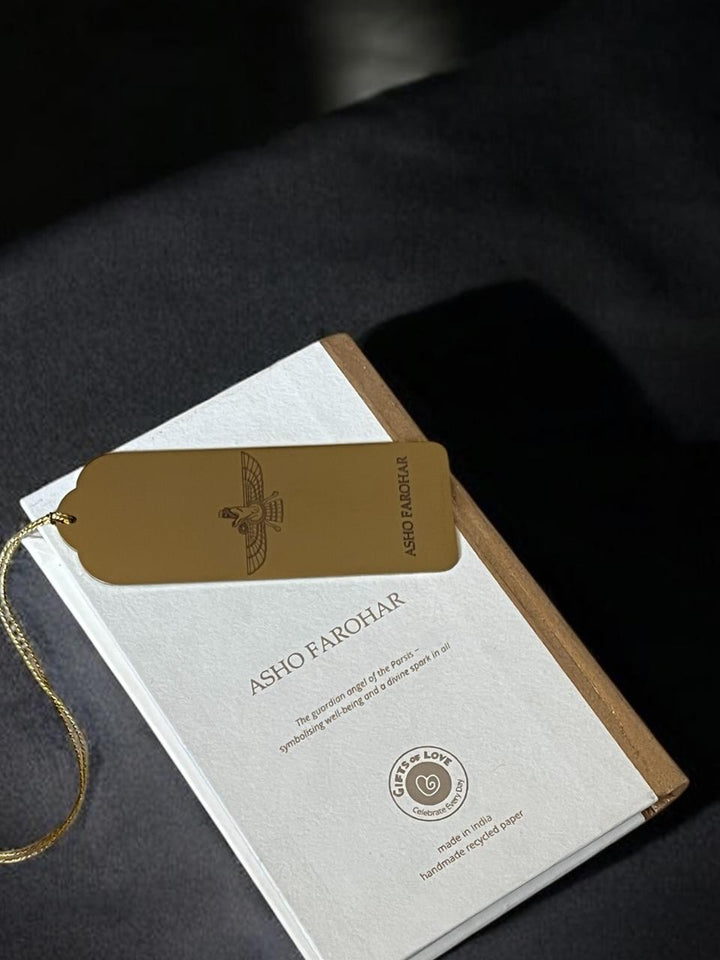 Gifts of Love | Asho Farohar Notebook and Bookmark Gift Set | Perfect gift for Parsi Zoroastrians. 