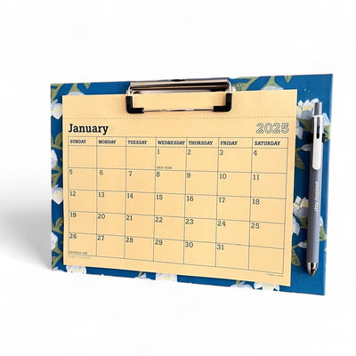 2025 Magnetic Fridge Calendar & Wall Mountable Clipboard with Pen