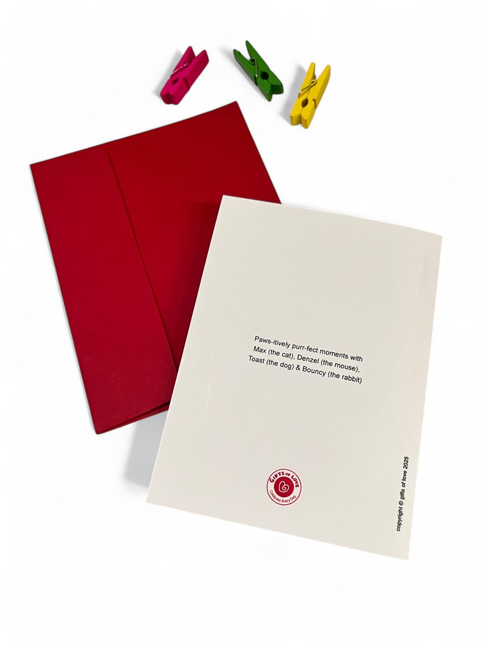 Gifts of Love| Birthday Paw-rty | Happy Birthday Greeting Card