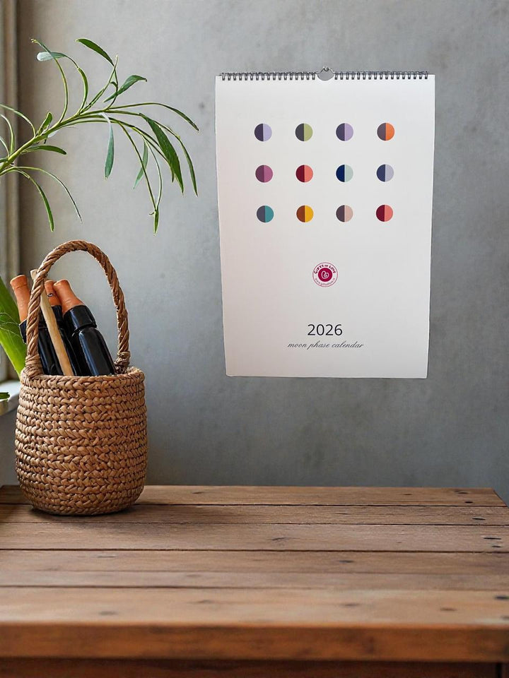 2026 Moon Phase Wall Calendar