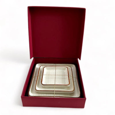 Gifts of Love Festive Diwali Gifting Celebrate Gift Box | 3 Ceramic Platters