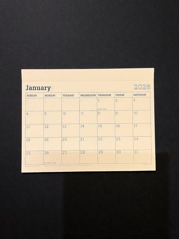 Refill - Magnetic Clipboard Calendar 2026