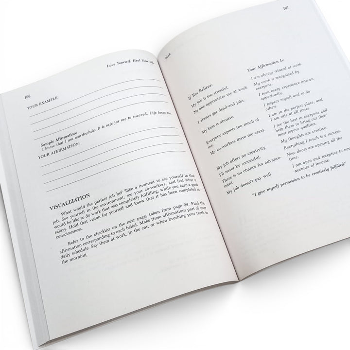 Inside pages of the workbook &