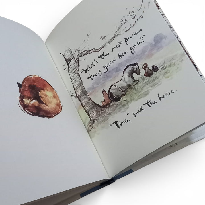 Inside pages of the book Always Remember - The Boy, the Mole, the Fox, the Horse and the Storm by Charlie Mackesy at Gifts of Love.  