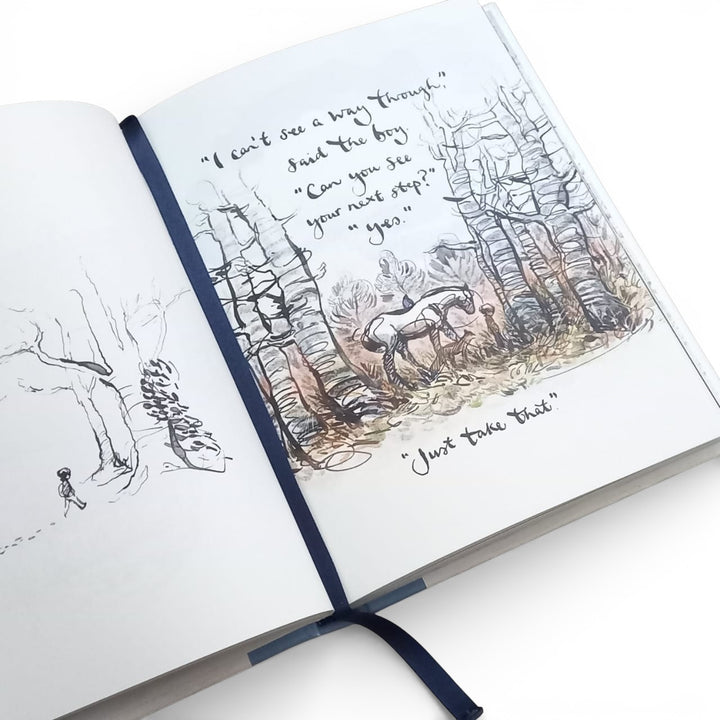 Inside pages of the book Always Remember - The Boy, the Mole, the Fox, the Horse and the Storm by Charlie Mackesy at Gifts of Love.  