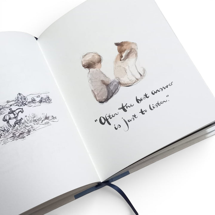 Inside pages of the book Always Remember - The Boy, the Mole, the Fox, the Horse and the Storm by Charlie Mackesy at Gifts of Love. 