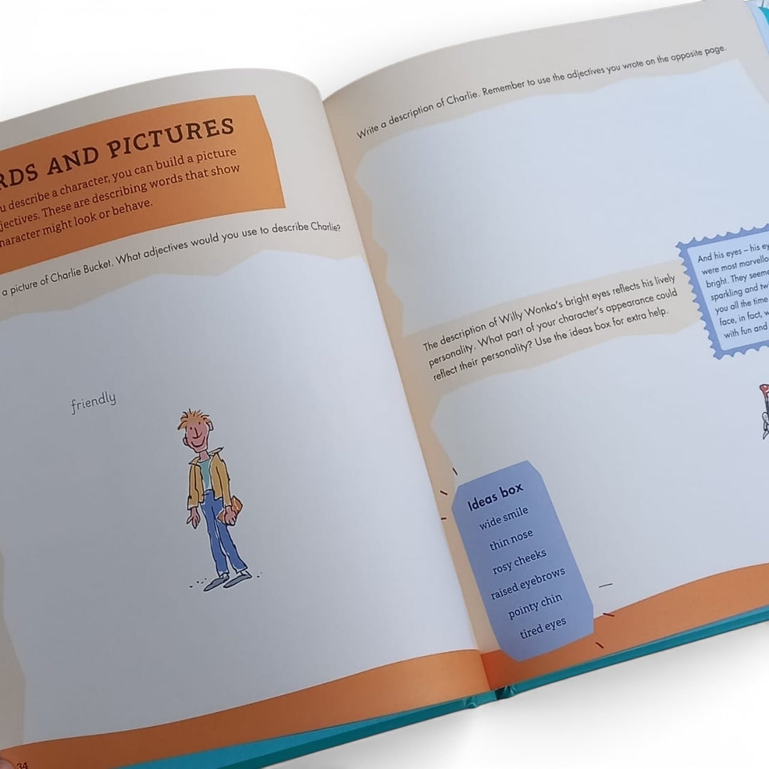 Inside pages of the book titled &
