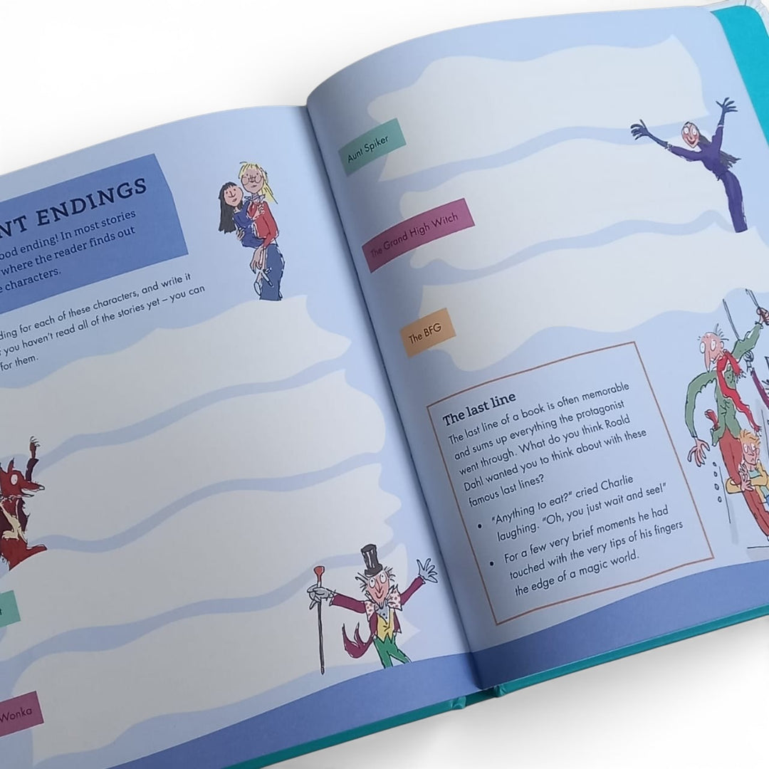 Inside pages of the book titled &