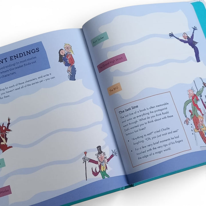 Inside pages of the book titled &