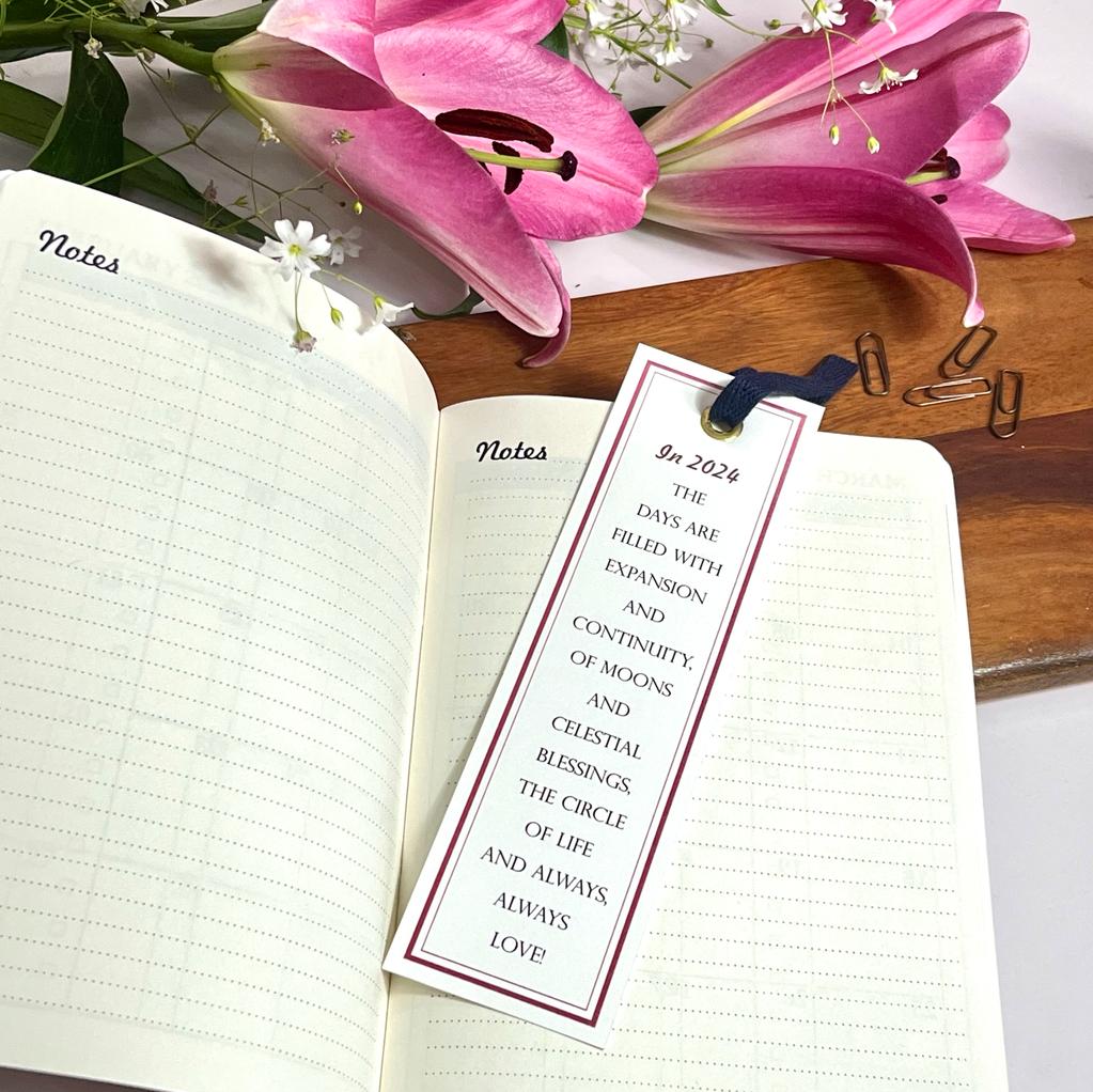 Gifts of Love | 2024 Dated Month Planner & Affirmation Bookmark