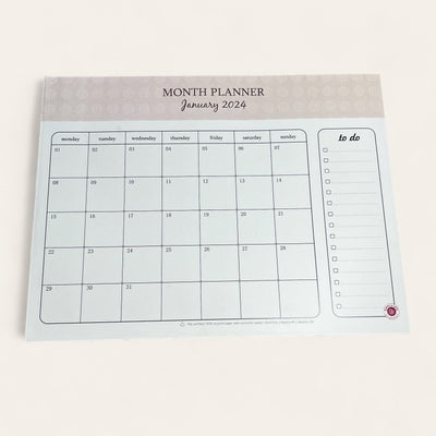 2024 Dated Monthly Planner Notepad | 100% Recycled Paper