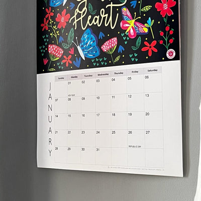 Gifts of Love | 2024 Inspiring Rosetta Wall Calendar | 100% recycled paper