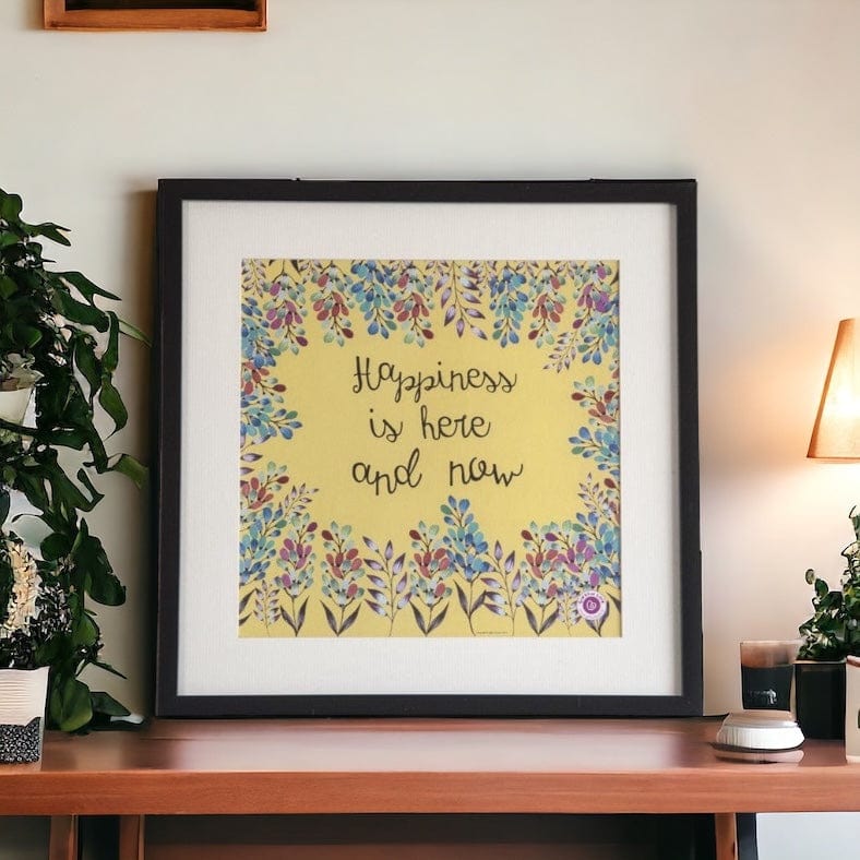 Wall Art Rosetta - Happiness is here and now