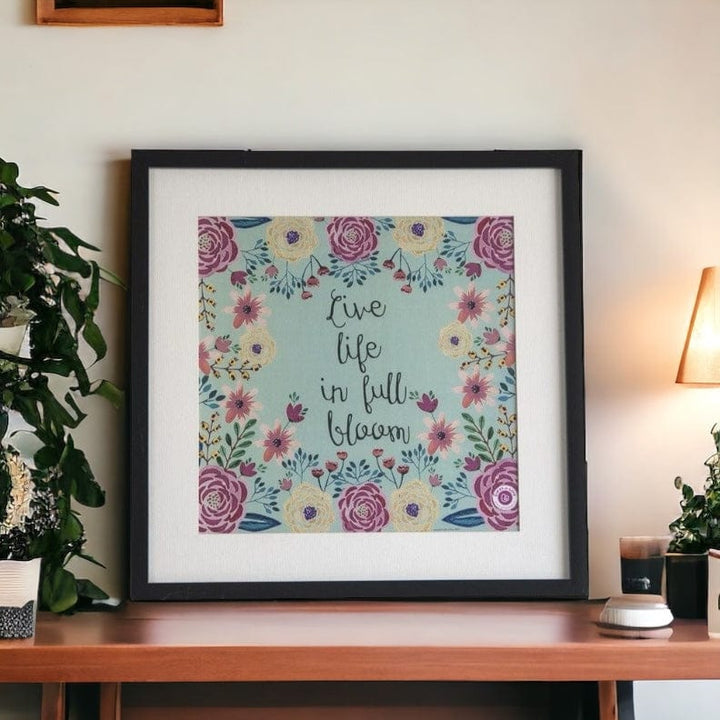 Wall Art Rosetta - Live life in full bloom