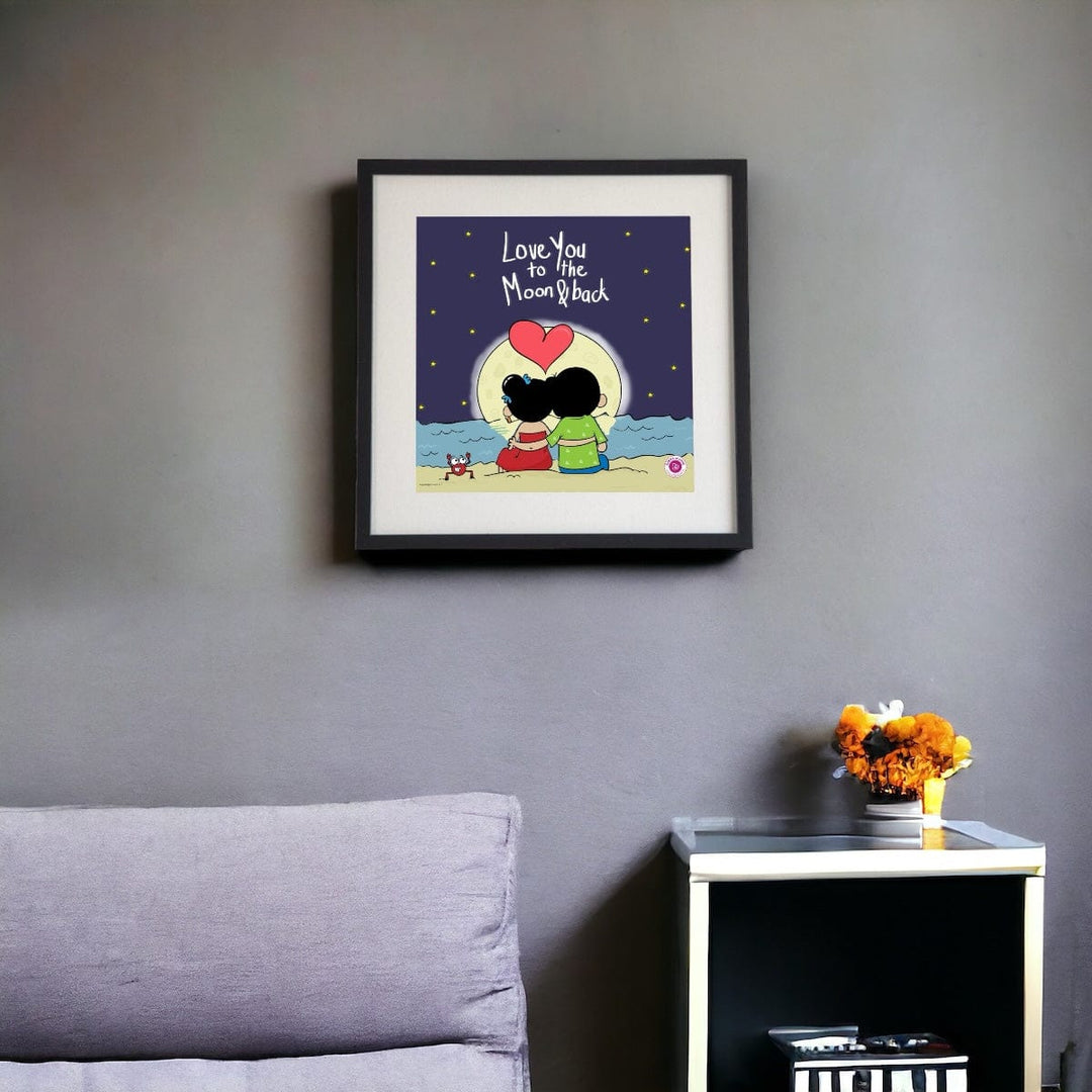 Wall Art Ahava Love You to the Moon and Back