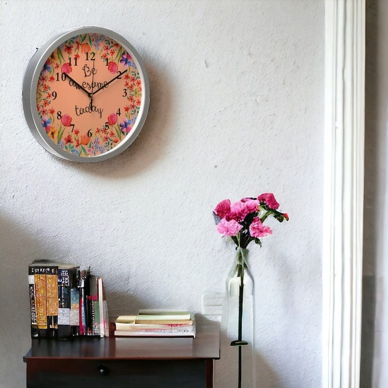 Be Awesome Today - Rosetta Wall Clock