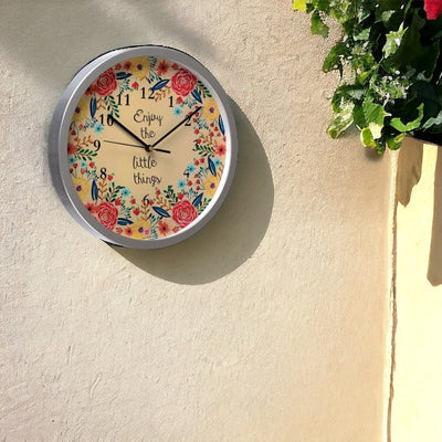Enjoy the Little Things - Rosetta Wall Clock