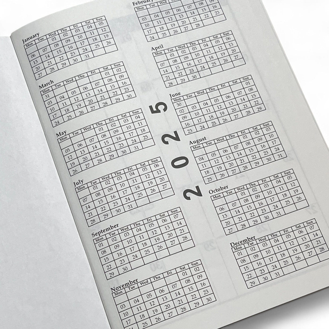 2025 Dated Month Planner