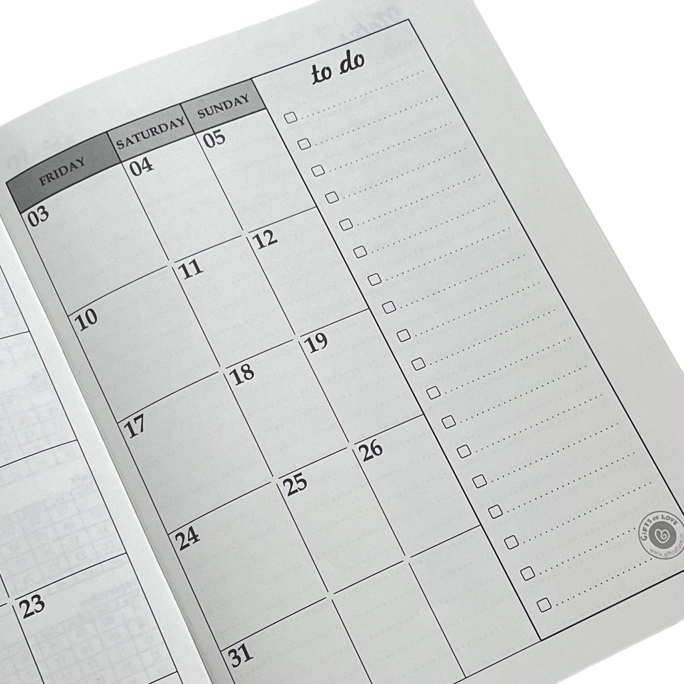 2025 Dated Month Planner