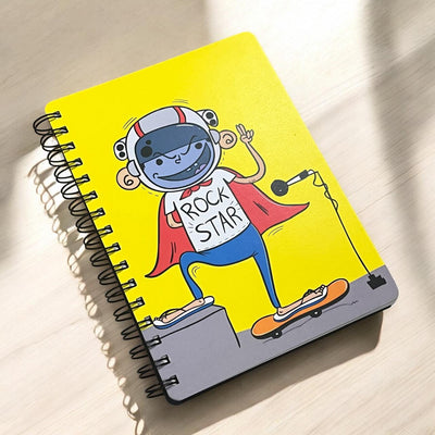 Gifts of Love A5 Spiffy Notebooks | Daily use diary | great for kids, return gifts | hardcover notebook with ruled pages 